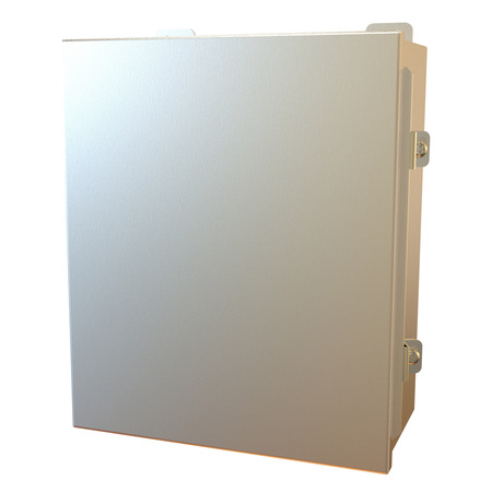 HAMMOND MFG. N4X J Box, Hinge Cover w/Panel, 12 x 10 x 5, 316 SS 1414N4PHS16K